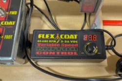 Flex Coat DX777 OEM 36 Volt DC Power Rod Wrapper / Finisher & Guide Alignment Tool